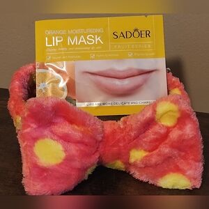 SPA HEADBAND/LIP MASK SET